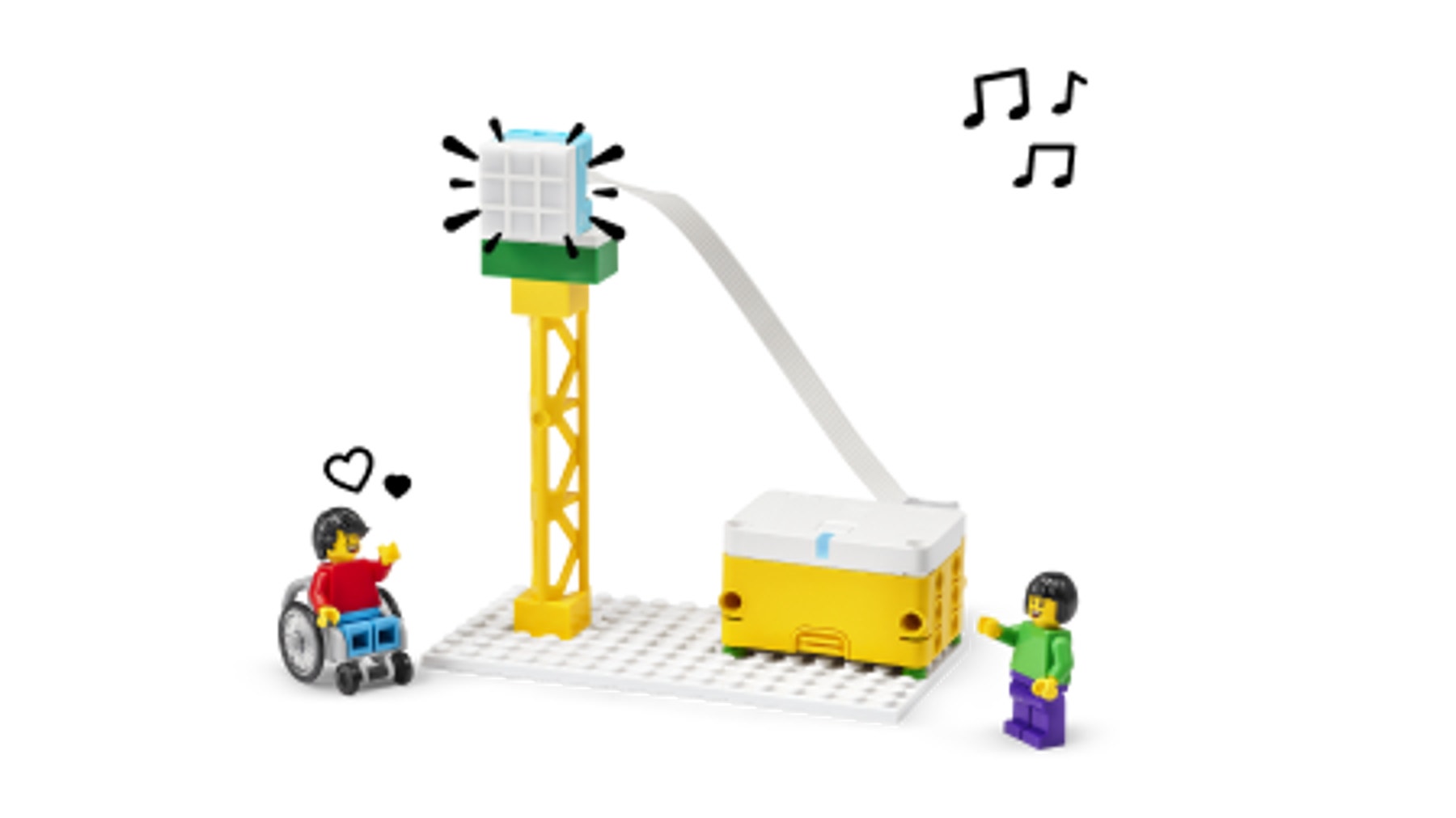 用灯光和声音进行交流